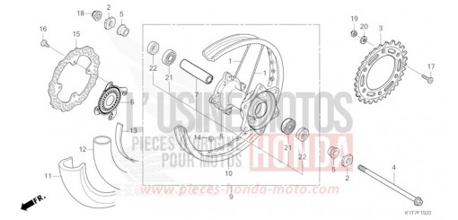ROUE ARRIERE CRF300LAP de 2023